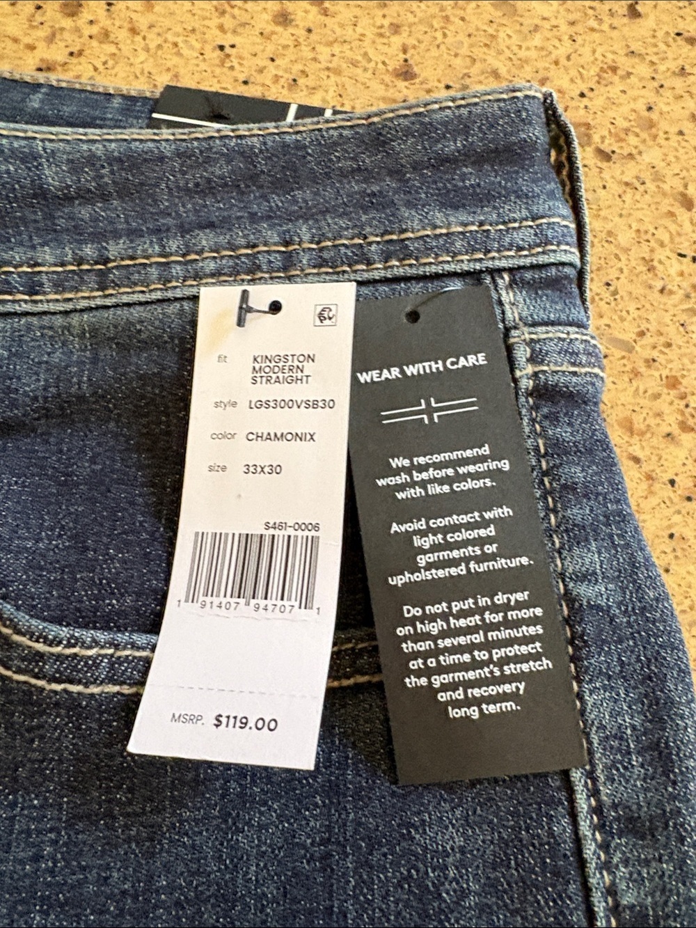 Liverpool Men's Straight Jeans 33 x 30 - new with tags - Picture 3 of 6